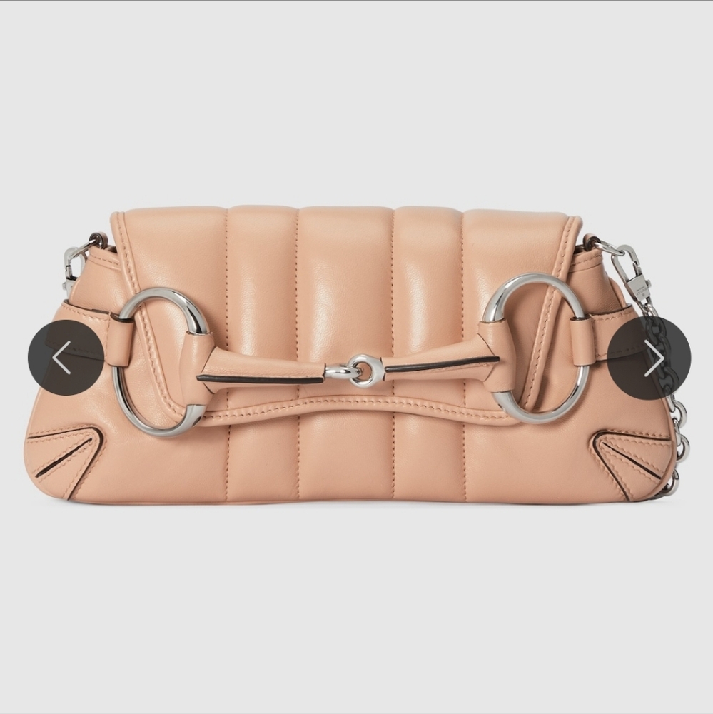 Gucci Tan Quilted Shoulder Bag